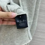 Женский спортивный костюм Loro Piana серого цвета, артикул 347259 — фото 8