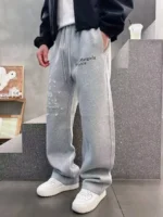 Мужские штаны Maison Margiela серого цвета, артикул 347267