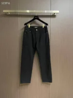 Мужские джинсы Loro Piana чёрного цвета, артикул 347268