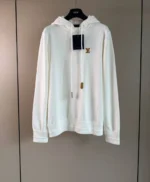 Мужское худи Louis Vuitton белого цвета, артикул 347276