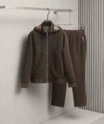 Мужской спортивный костюм Berluti коричневого цвета, артикул 347278