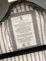 Мужской бомбер Brunello Cucinelli серого цвета, артикул 347289 — фото 8