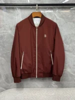 Мужской бомбер Brunello Cucinelli коричневого цвета, артикул 347302