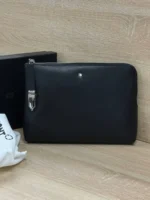 Мужской клатч MONTBLANC чёрного цвета, артикул 347316