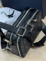 Мужская сумка мессенджер Dior чёрного цвета, артикул 347317 — фото 3