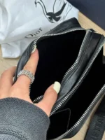 Мужская сумка мессенджер Dior чёрного цвета, артикул 347317 — фото 6