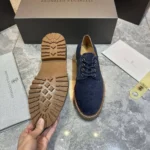 Мужские дерби Brunello Cucinelli тёмно-синего цвета, артикул 347325 — фото 8