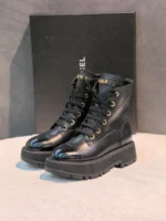 Женские ботинки Chanel чёрного цвета, артикул 347337