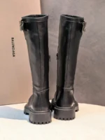 Женские сапоги Balenciaga чёрного цвета, артикул 347338 — фото 5