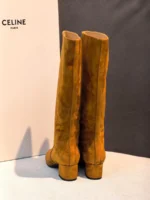 Женские сапоги Celine коричневого цвета, артикул 347339 — фото 4