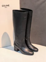 Женские сапоги Celine чёрного цвета, артикул 347340