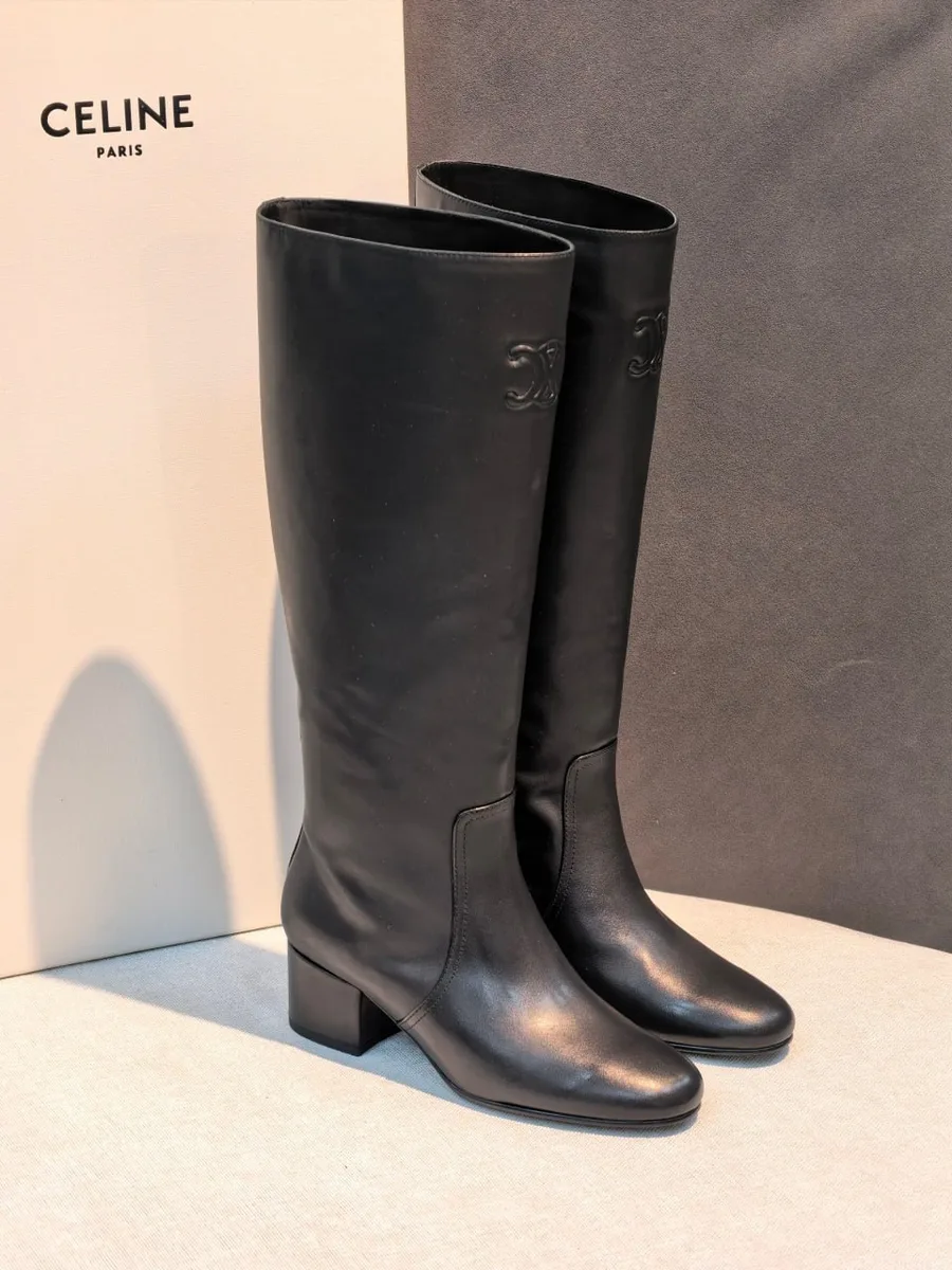 347340_1 Женские сапоги Celine чёрного цвета, артикул 347340