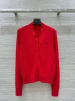 Женский кардиган Hermes красного цвета, артикул 347344