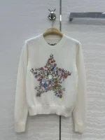 Женский свитер Dior белого цвета, артикул 347350