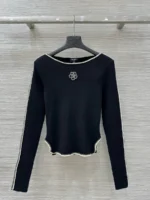 Женский лонгслив Chanel чёрного цвета, артикул 347360