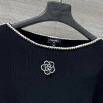 Женский лонгслив Chanel чёрного цвета, артикул 347360 — фото 3