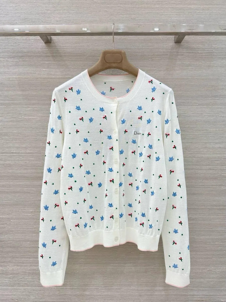 347371_1 Женский кардиган Dior белого цвета, артикул 347371