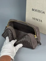 Мужской несессер Bottega Veneta коричневого цвета, артикул 347379 — фото 3