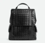 Мужской рюкзак Bottega Veneta чёрного цвета, артикул 347384