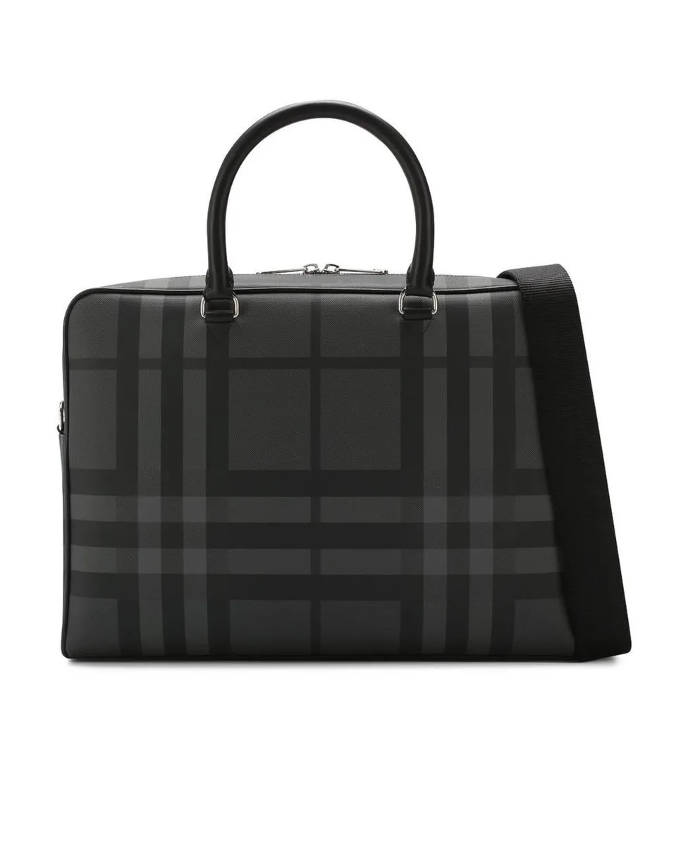 347387_1 Мужской портфель Burberry серого цвета, артикул 347387