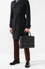 Мужской портфель Burberry серого цвета, артикул 347387 — фото 5