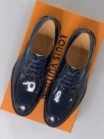 Мужские туфли Louis Vuitton тёмно-синего цвета, артикул 347392 — фото 2