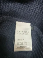 Мужской свитер Brunello Cucinelli тёмно-синего цвета, артикул 347394 — фото 6