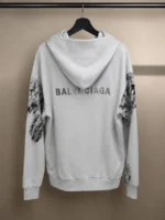 Мужская кофта на молнии Balenciaga серого цвета, артикул 347439 — фото 2