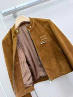 Женская куртка Miu Miu коричневого цвета, артикул 347449 — фото 3