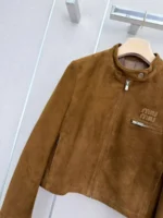 Женская куртка Miu Miu коричневого цвета, артикул 347449 — фото 6