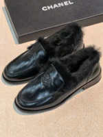 Женские лоферы Chanel чёрного цвета, артикул 347459