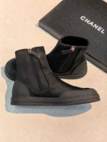 Женские ботинки Chanel чёрного цвета, артикул 347462 — фото 3