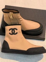 Женские ботинки Chanel бежевого цвета, артикул 347463 — фото 2