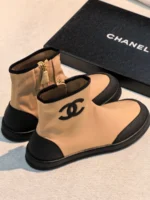 Женские ботинки Chanel бежевого цвета, артикул 347463 — фото 4