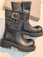 Женские ботинки Balenciaga чёрного цвета, артикул 347464 — фото 2