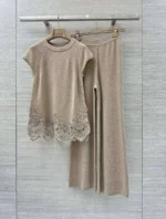 Женский костюм Ermanno Scervino бежевого цвета, артикул 347486