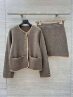Женский костюм Loro Piana коричневого цвета, артикул 347492