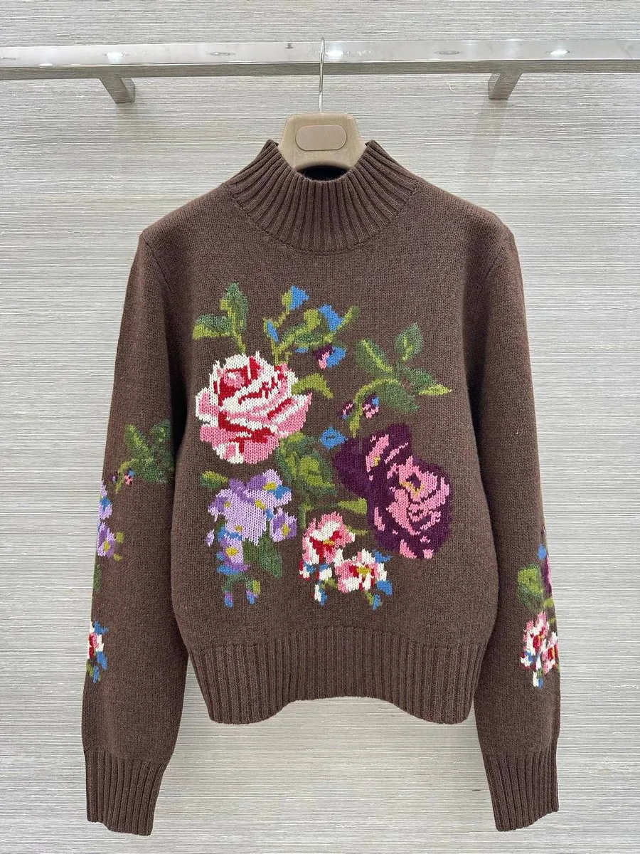347495_1 Женский свитер Ralph Lauren коричневого цвета, артикул 347495