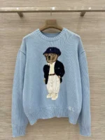 Женский свитер Ralph Lauren голубого цвета, артикул 347498