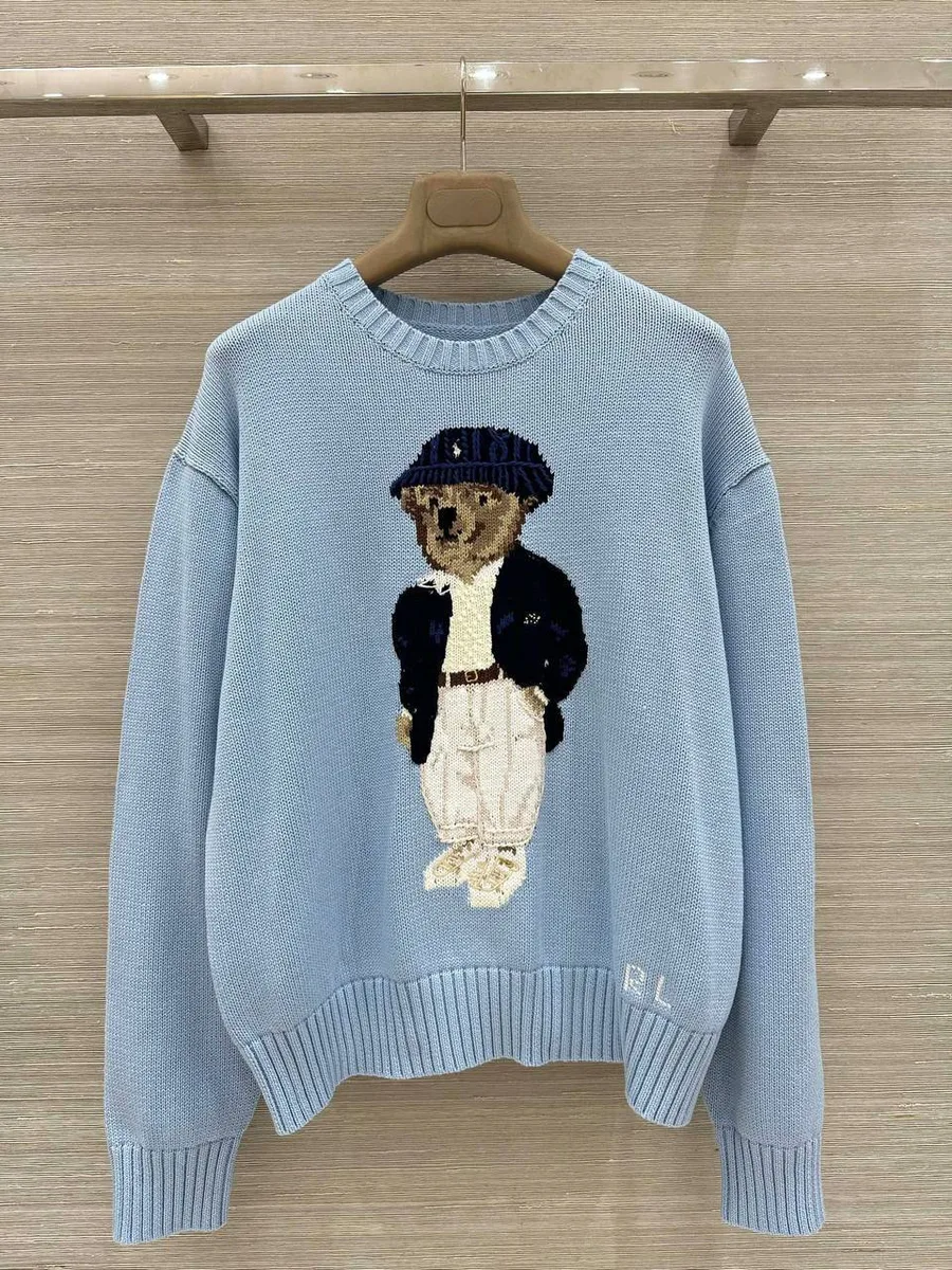 347498_1 Женский свитер Ralph Lauren голубого цвета, артикул 347498