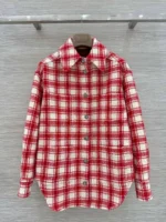 Женская рубашка Chanel красного цвета, артикул 347500
