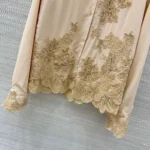Женская рубашка Ermanno Scervino бежевого цвета, артикул 347505 — фото 5