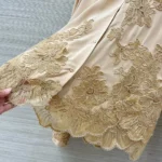 Женская рубашка Ermanno Scervino бежевого цвета, артикул 347505 — фото 6
