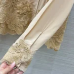 Женская рубашка Ermanno Scervino бежевого цвета, артикул 347505 — фото 7
