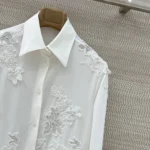 Женская рубашка Ermanno Scervino белого цвета, артикул 347506 — фото 4