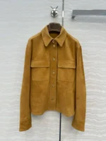 Женская рубашка Loro Piana коричневого цвета, артикул 347507