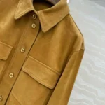 Женская рубашка Loro Piana коричневого цвета, артикул 347507 — фото 4