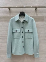 Женская рубашка Loro Piana голубого цвета, артикул 347509