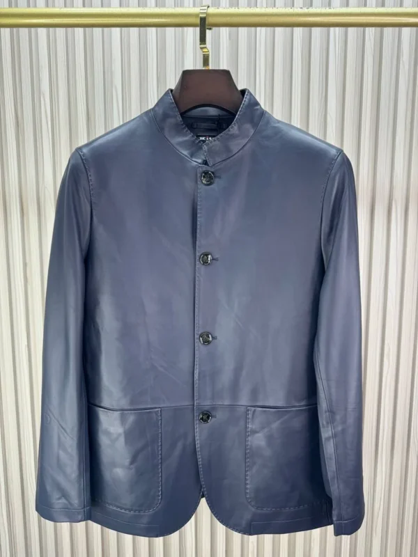 Куртка из натуральной телячьей кожи KITON