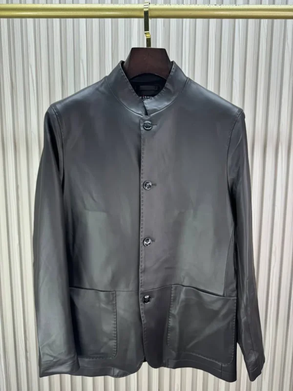 Куртка из натуральной телячьей кожи KITON